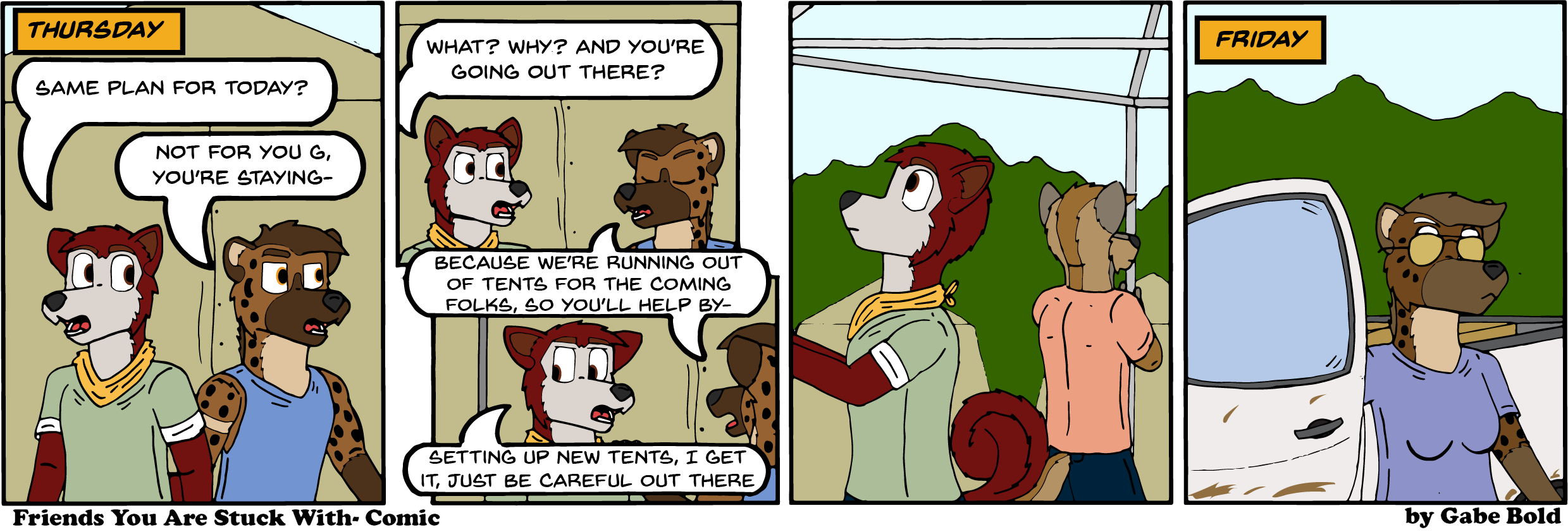 Tent duty is just as important