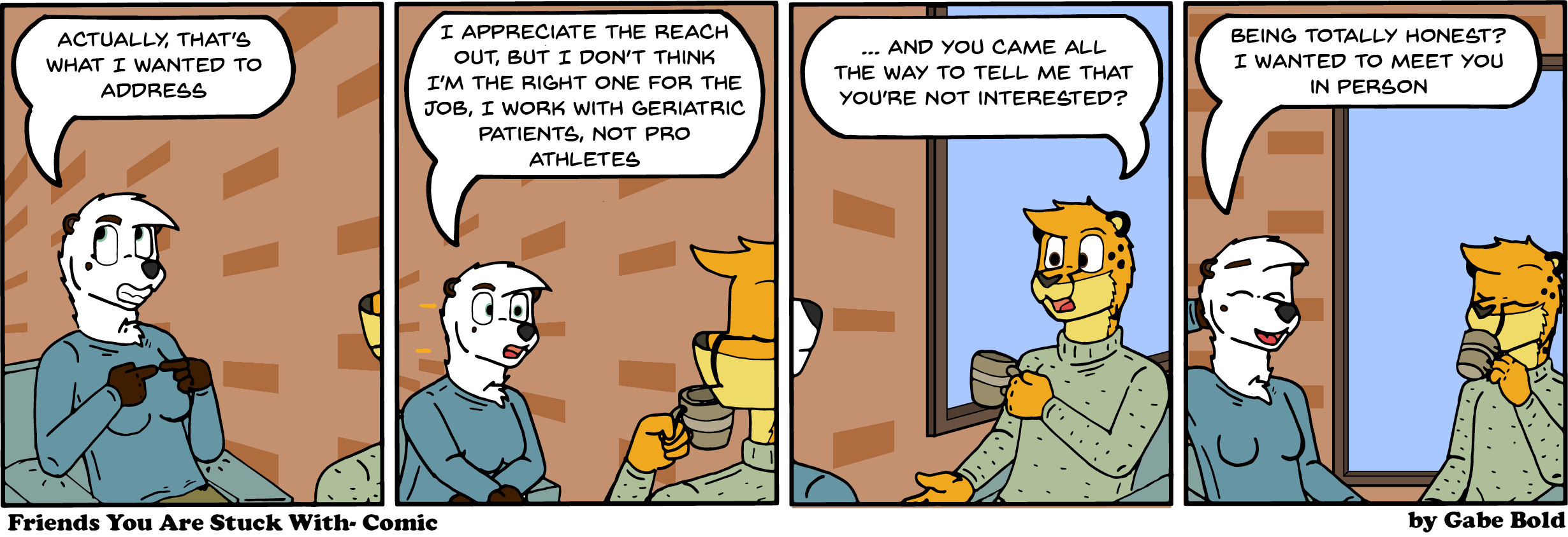 Romulo is siiping mint tea. Now you know. 