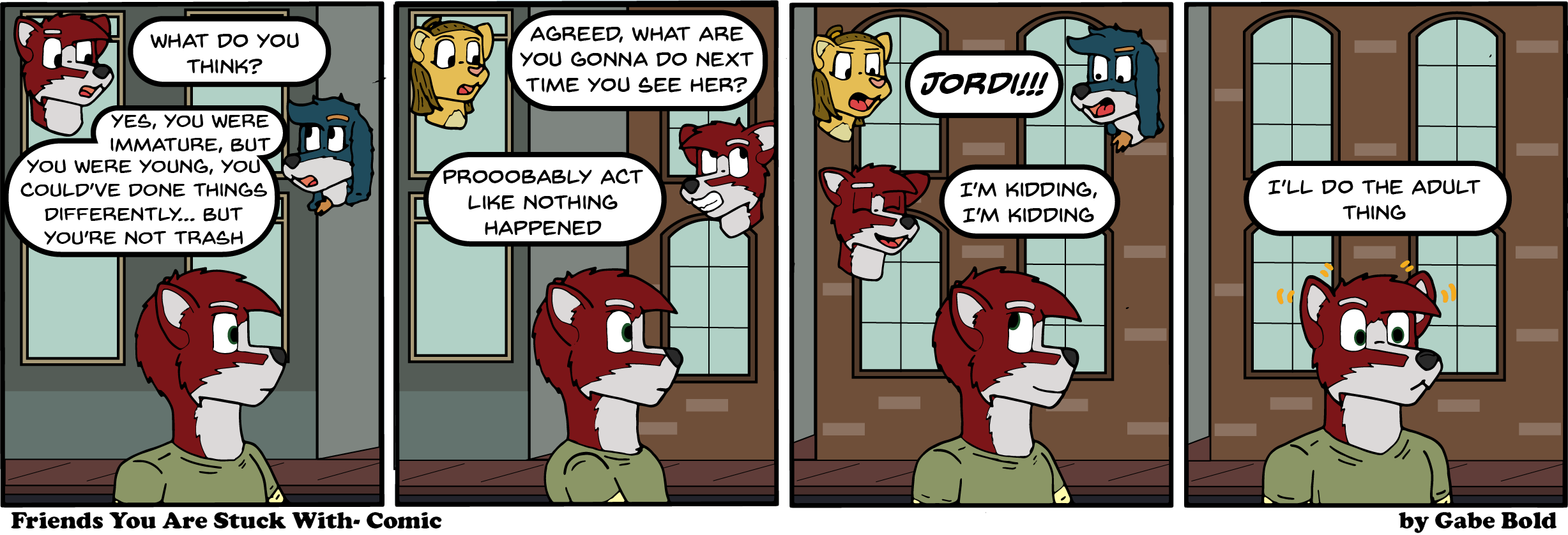Reaching out and talk, that's the adult thing